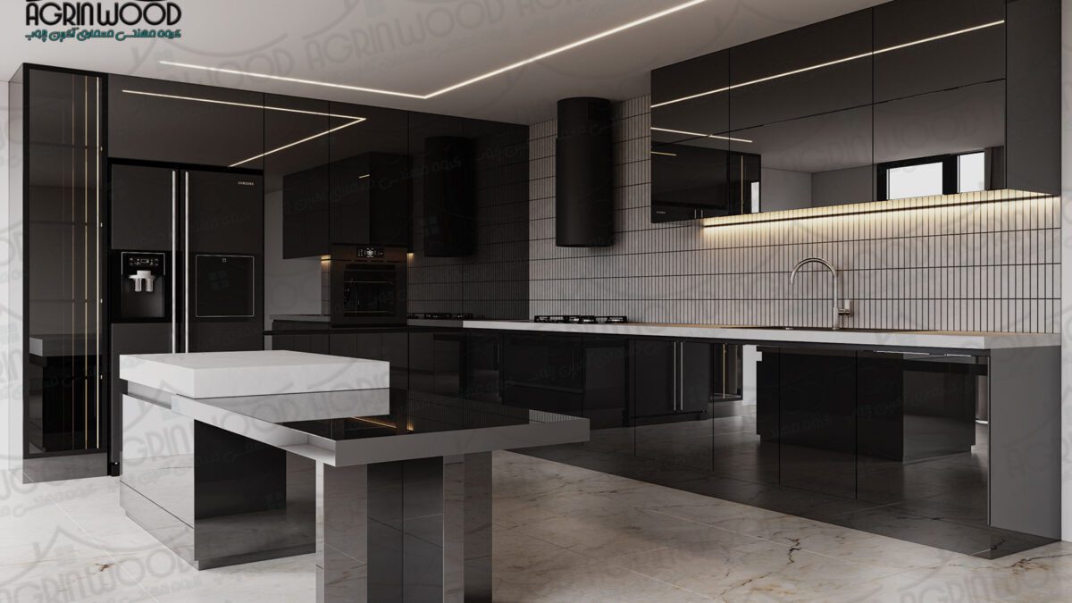 مدل مدرن کابینت پلی گلاس