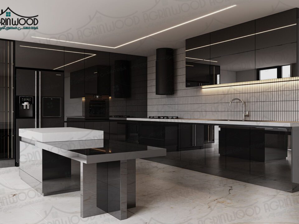 مدل مدرن کابینت پلی گلاس
