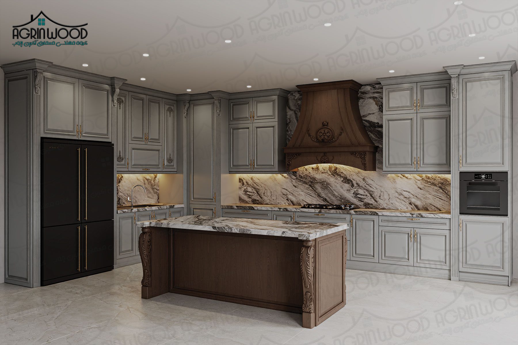 طراحی کابینت کلاسیک 2025