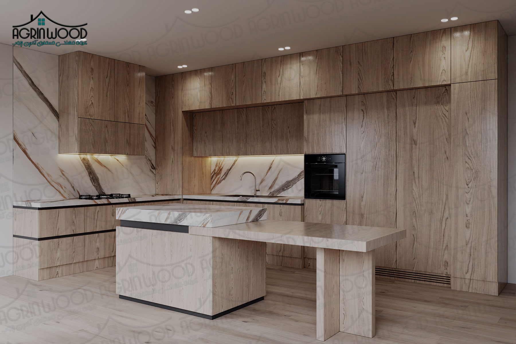 کابینت چوبی طرحدار