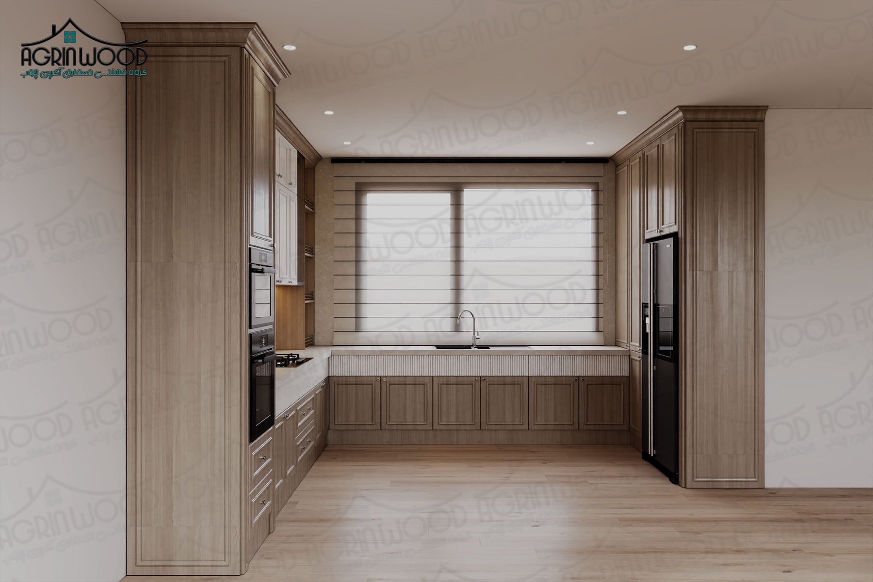 مدل کابینت طرحدار چوبی مدل کابینت طرحدار چوبی