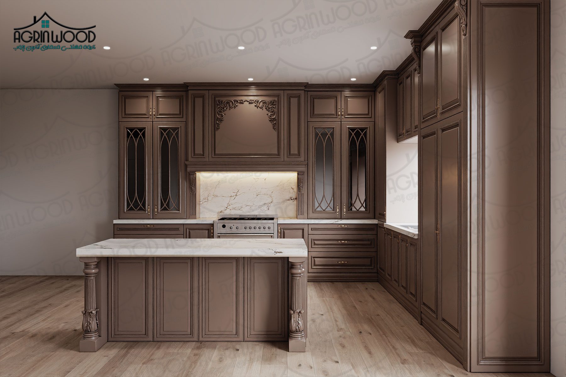 کدام رنگ کابینت روکش چوب پرطرفدار است