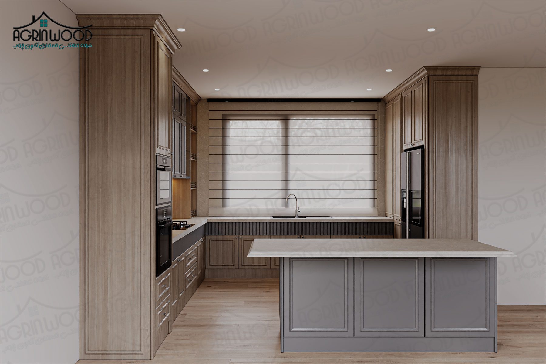 کابینت نوین چوبی