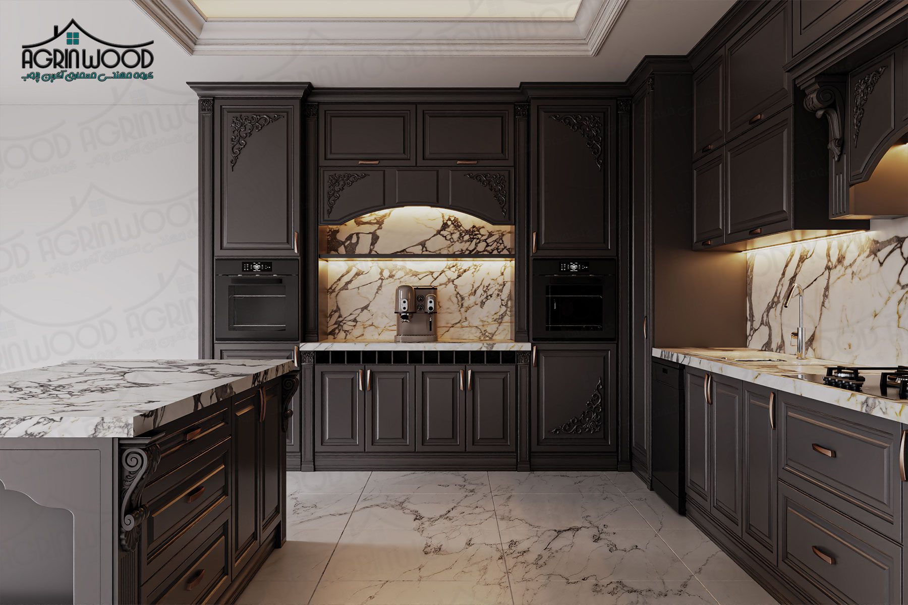 کدام رنگ کابینت کلاسیک پرطرفدار است