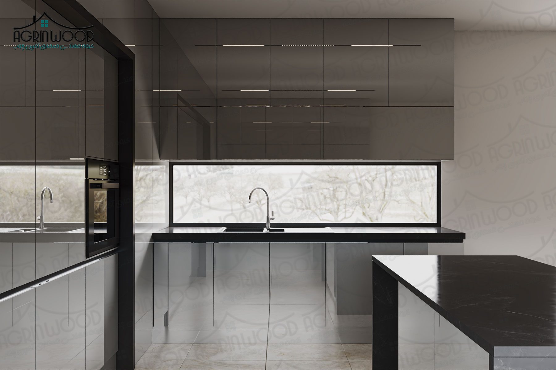 مدل مدرن کابینت ترکیبی