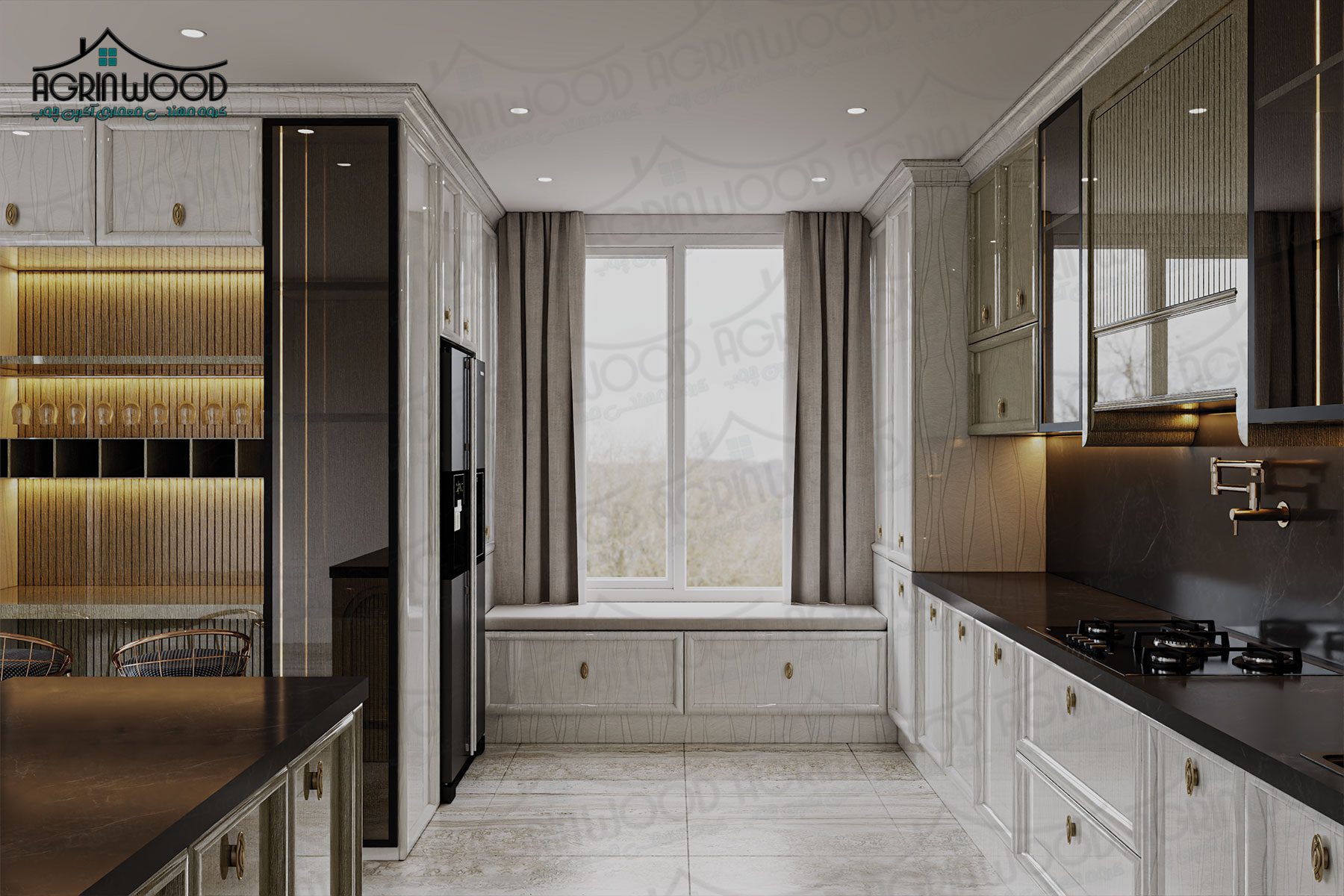 طرح انزو دو رنگ