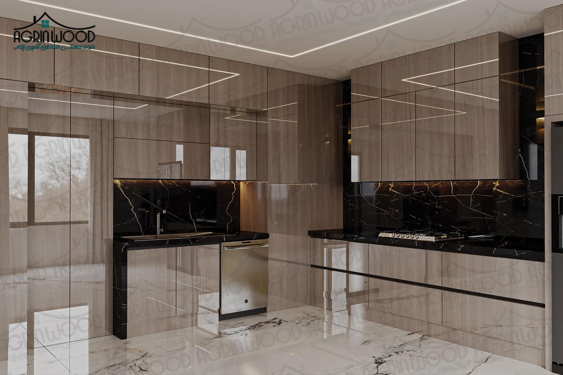 کابینت طرحدار جدید