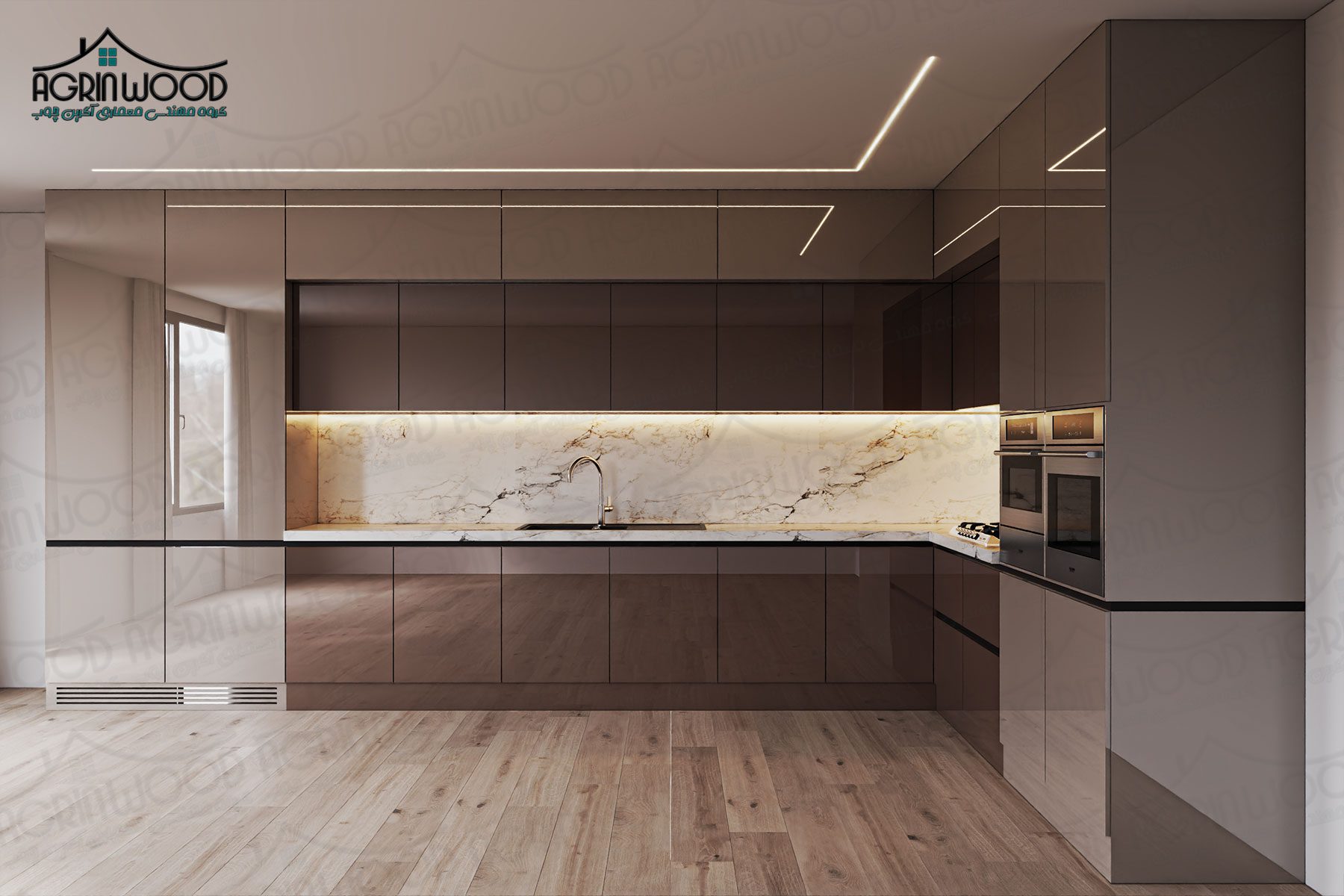 کابینت کرم مدرن جدید کابینت کرم مدرن جدید