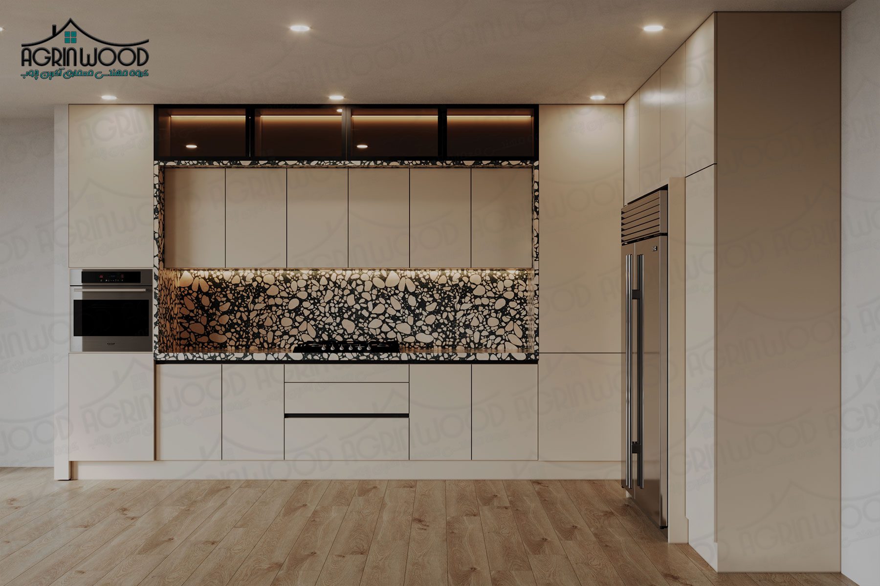 بهترین کابینت کرم ام دی اف