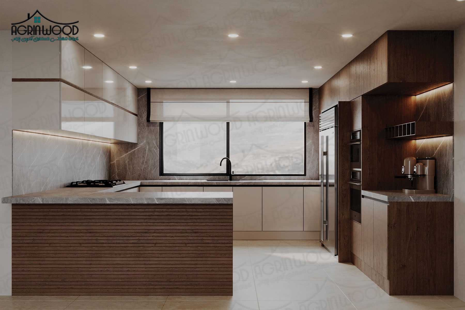 انواع کابینت کرم های گلاس