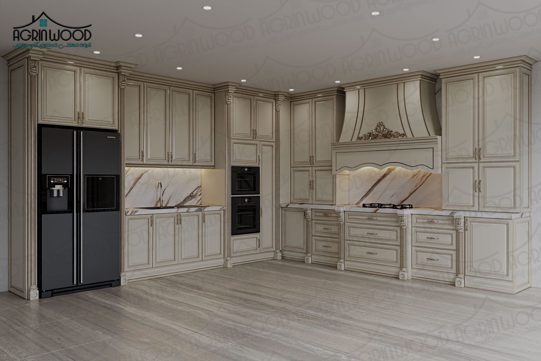 بهترین کابینت کرم کلاسیک