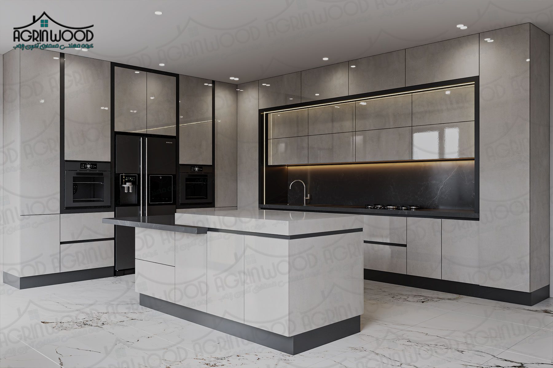 کابینت هایگلاس ایرانی