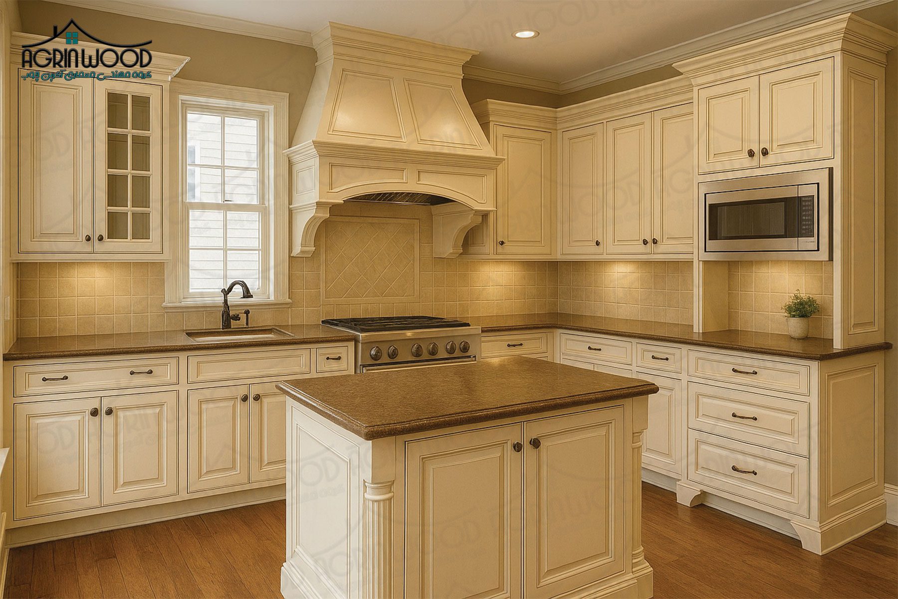 کابینت کرم قهوه ای ممبران