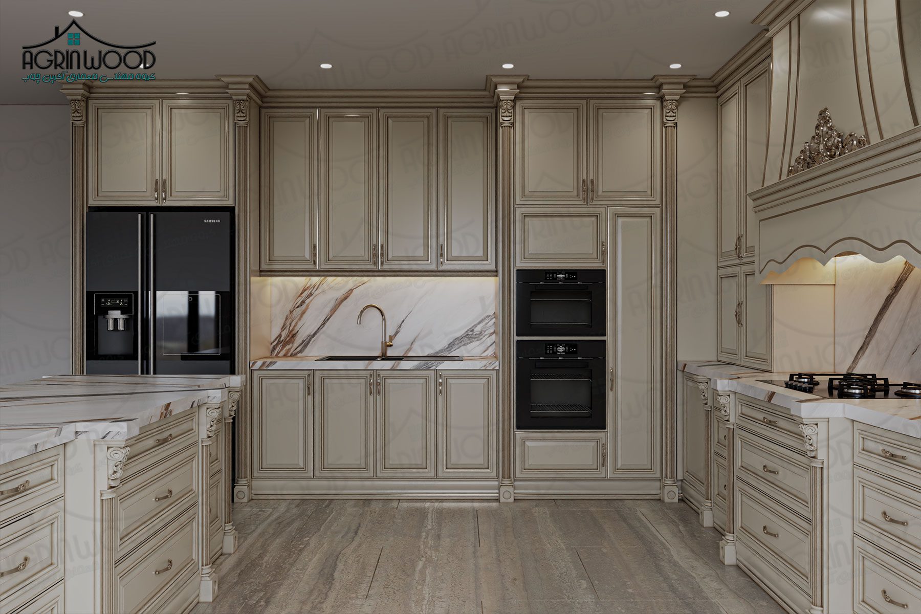 بهترین کابینت کرم کلاسیک