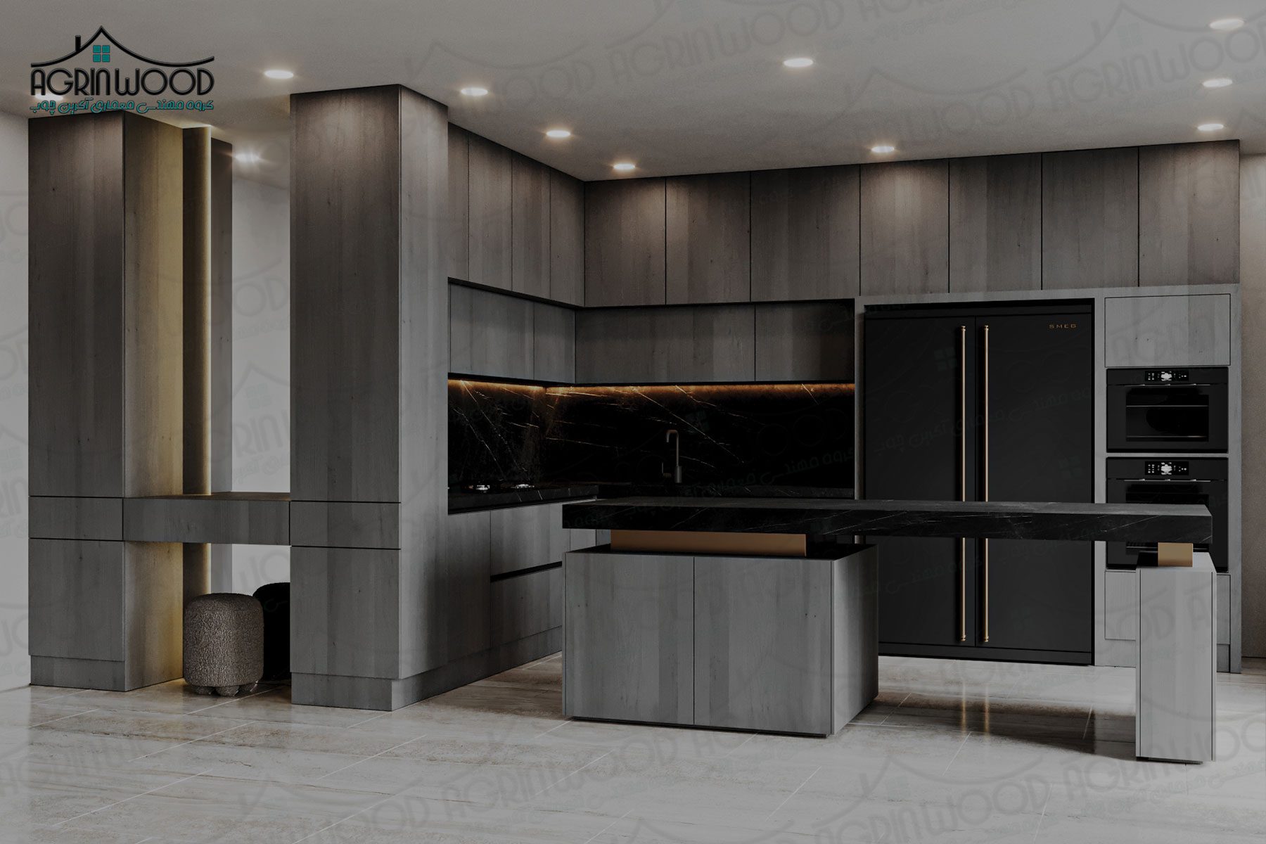 کابینت روکش ملامینه ام دی اف