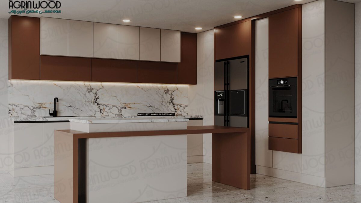 طرح کابینت کرم ام‌ دی‌ اف