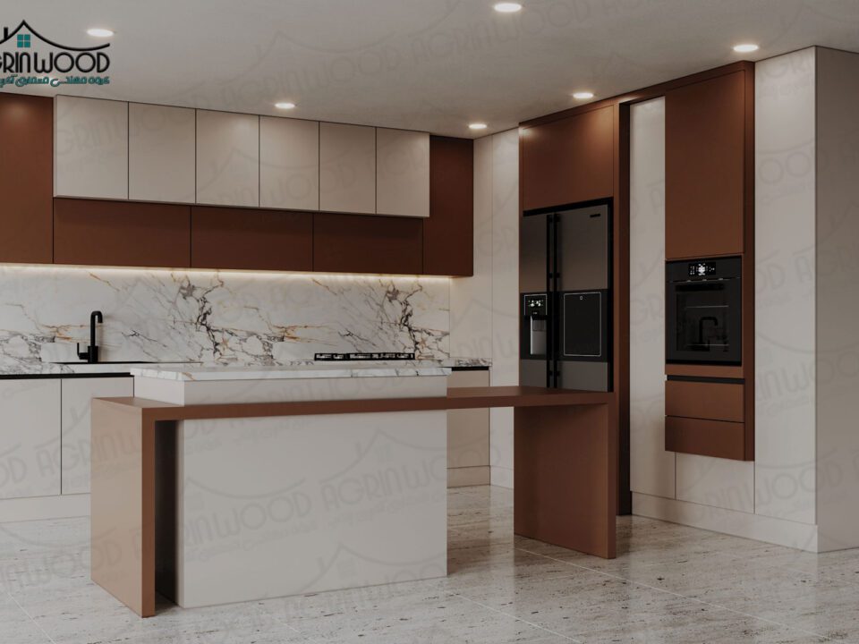 طرح کابینت کرم ام‌ دی‌ اف