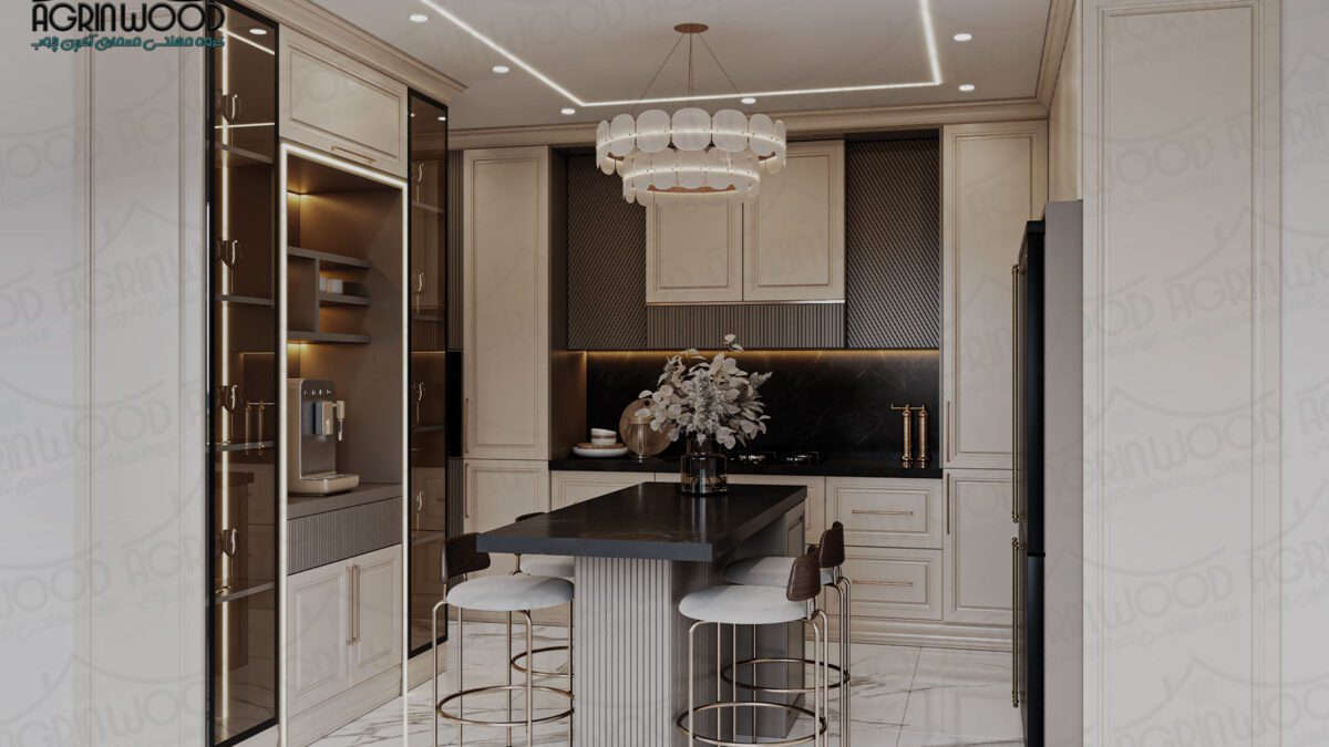 بهترین کابینت کرم نئوکلاسیک