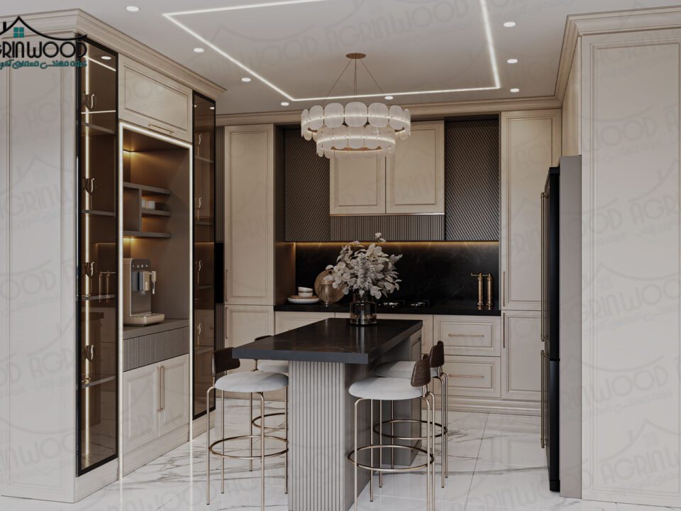 بهترین کابینت کرم نئوکلاسیک