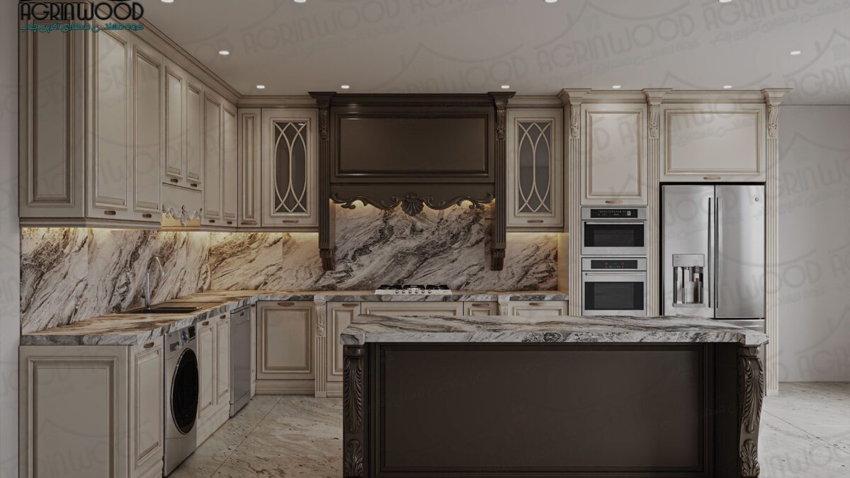 بهترین کابینت کرم کلاسیک