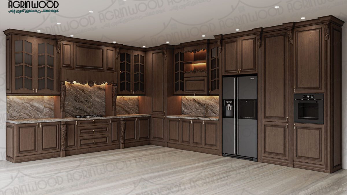 کابینت روکش وکیوم کلاسیک