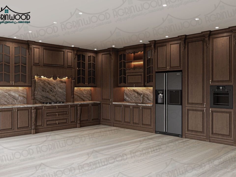کابینت روکش وکیوم کلاسیک