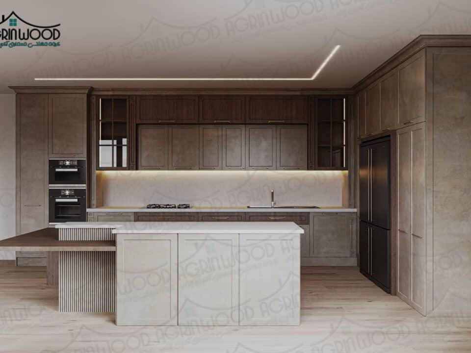 کابینت روکش وکیوم نئوکلاسیک