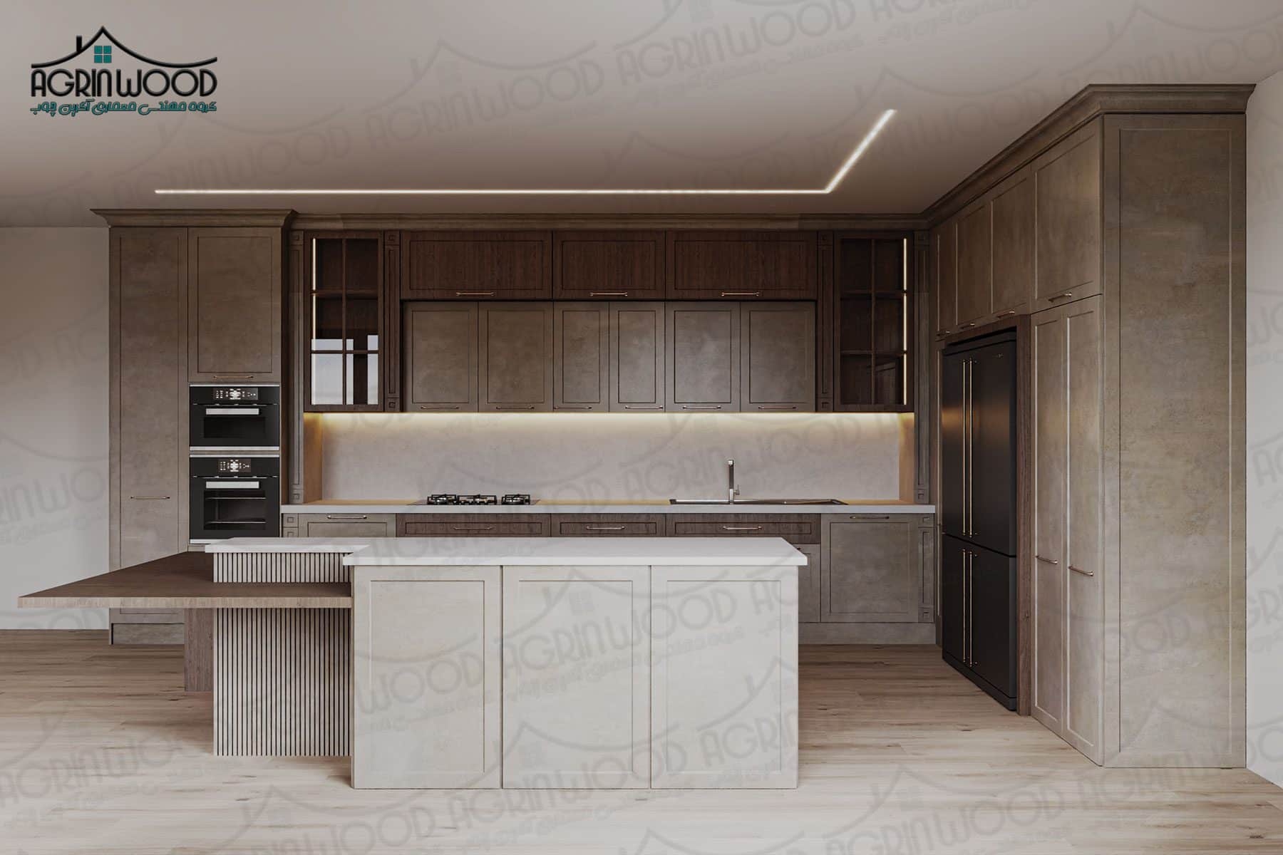 کابینت روکش وکیوم نئوکلاسیک