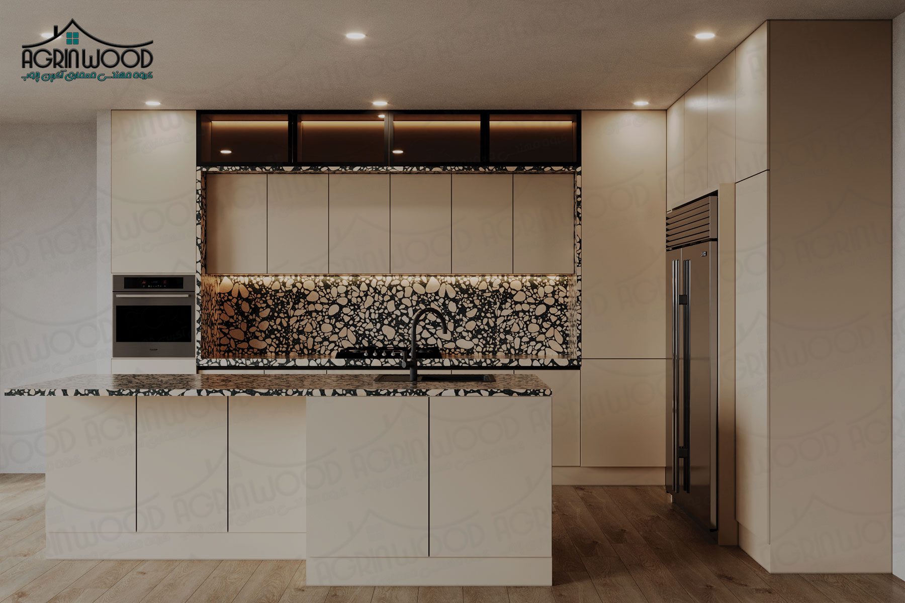 بهترین کابینت کرم مدرن