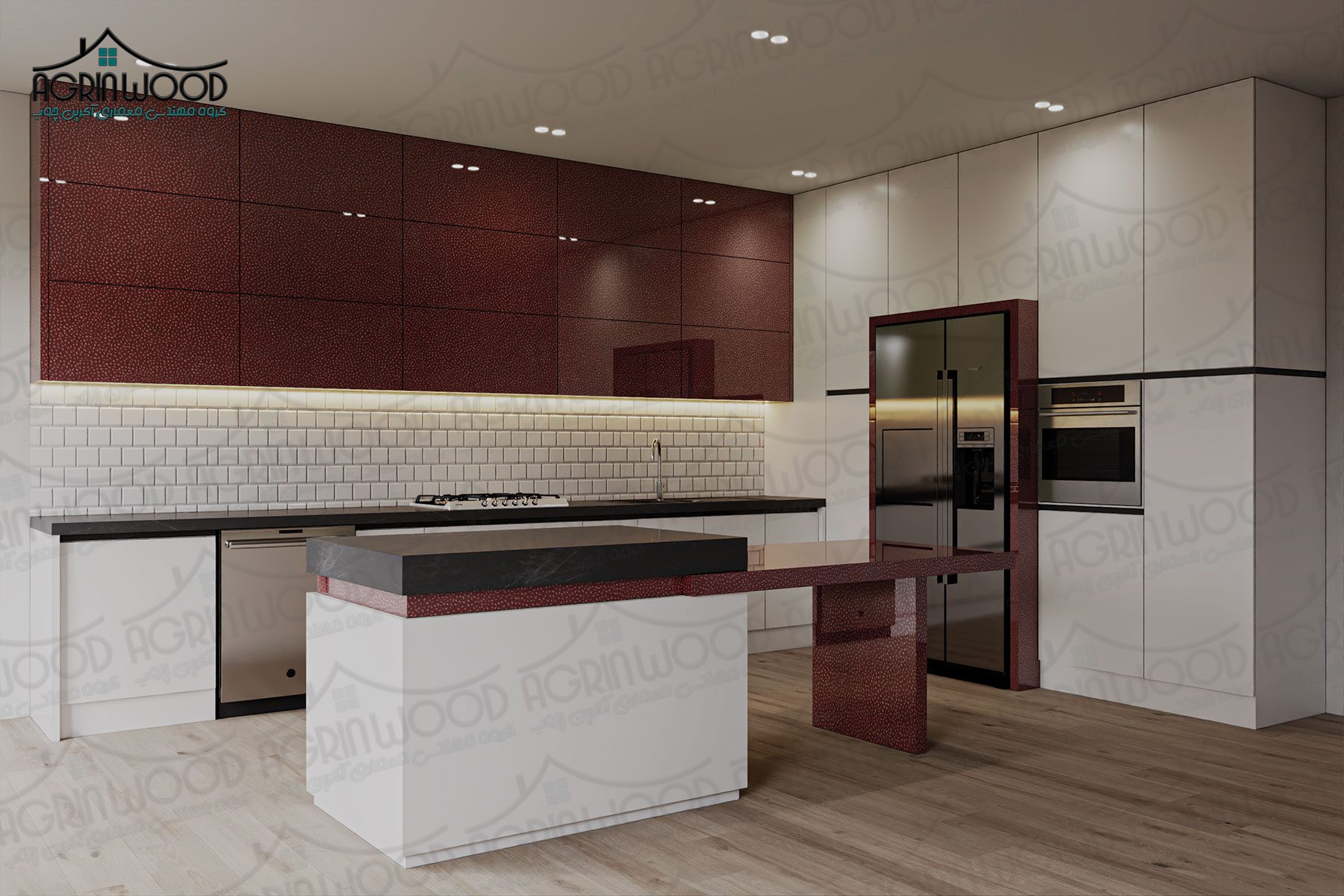 رنگ ایده آل کابینت های گلاس