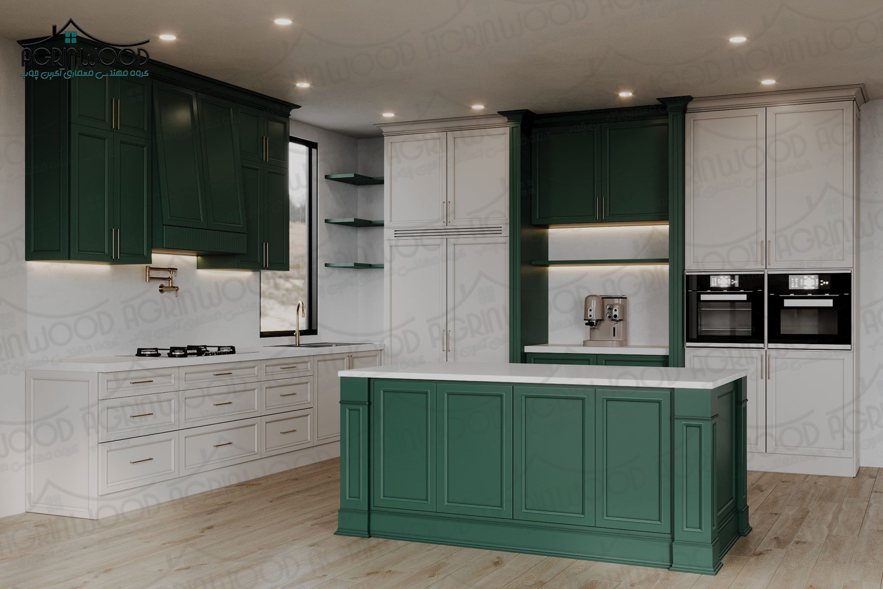 رنگ ایده آل کابینت نئوکلاسیک