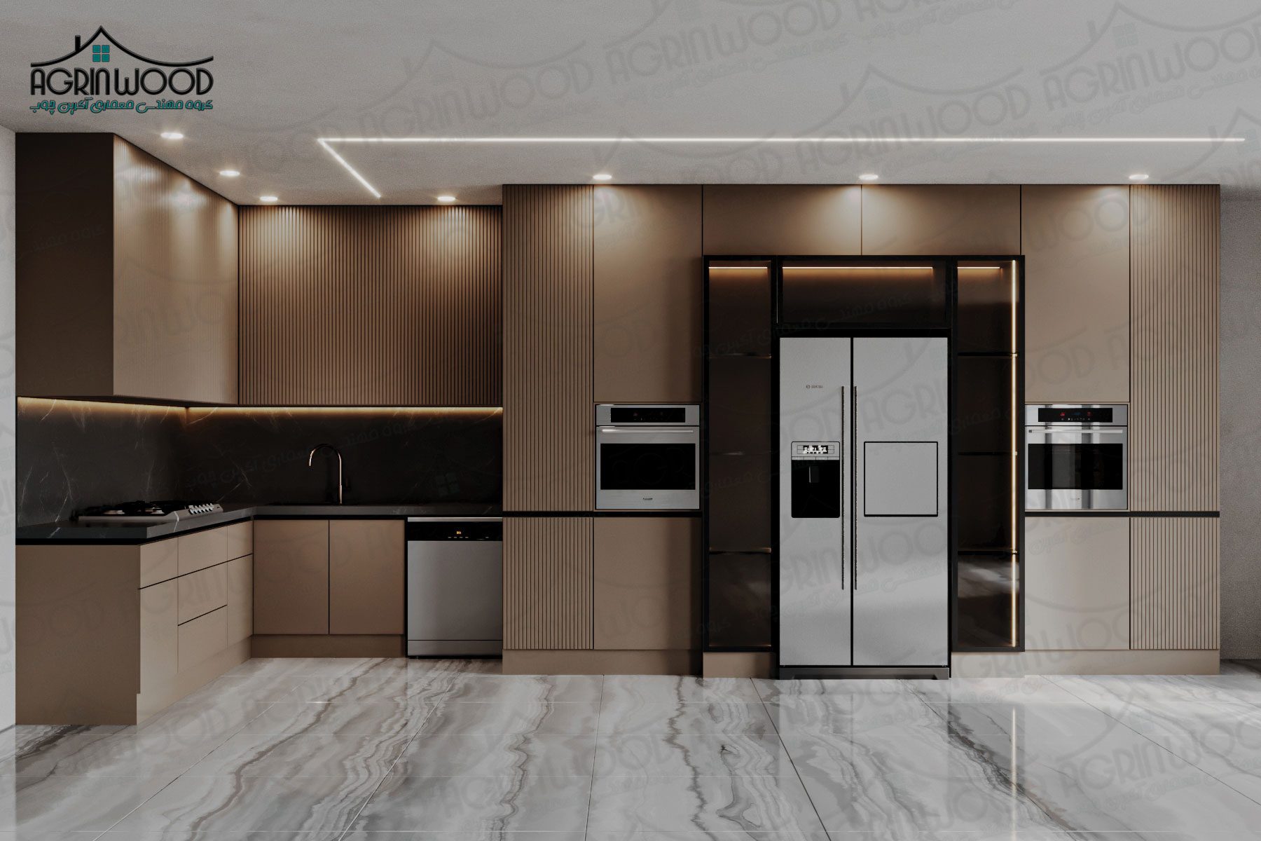 انواع رنگ کابینت ام دی اف