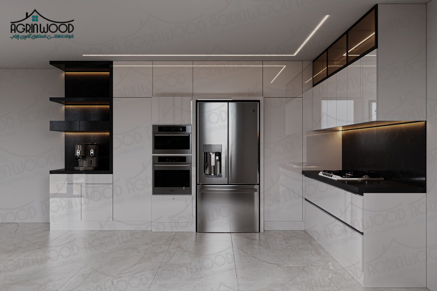 بهترین روکش کابینت پلی گلاس