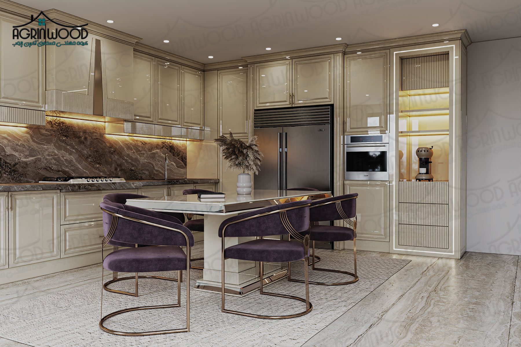 بهترین روکش کابینت نئوکلاسیک