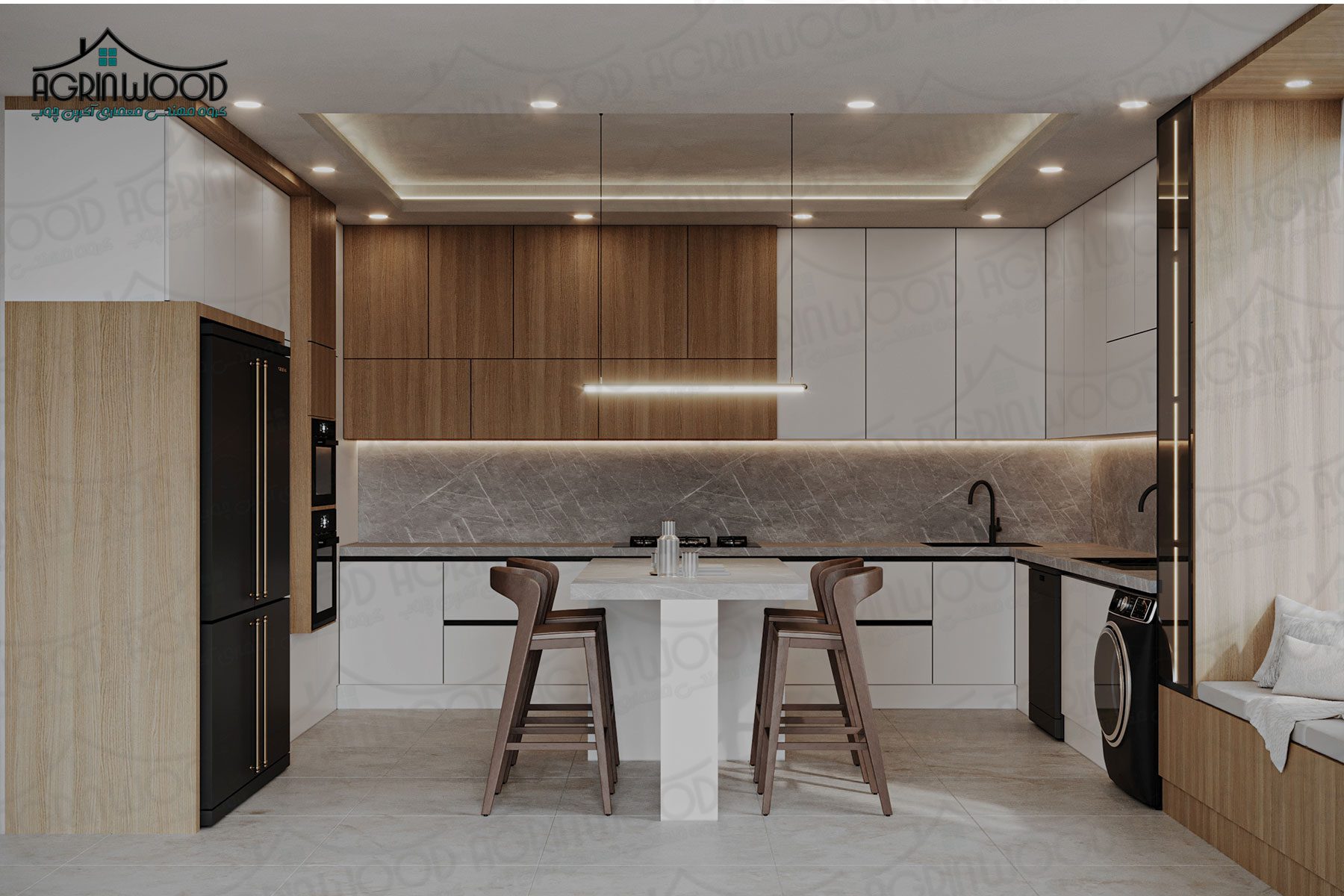 رنگ ایده آل کابینت آشپزخانه