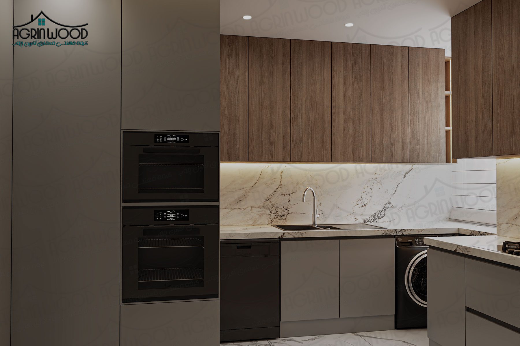 انواع رنگ کابینت ام دی اف