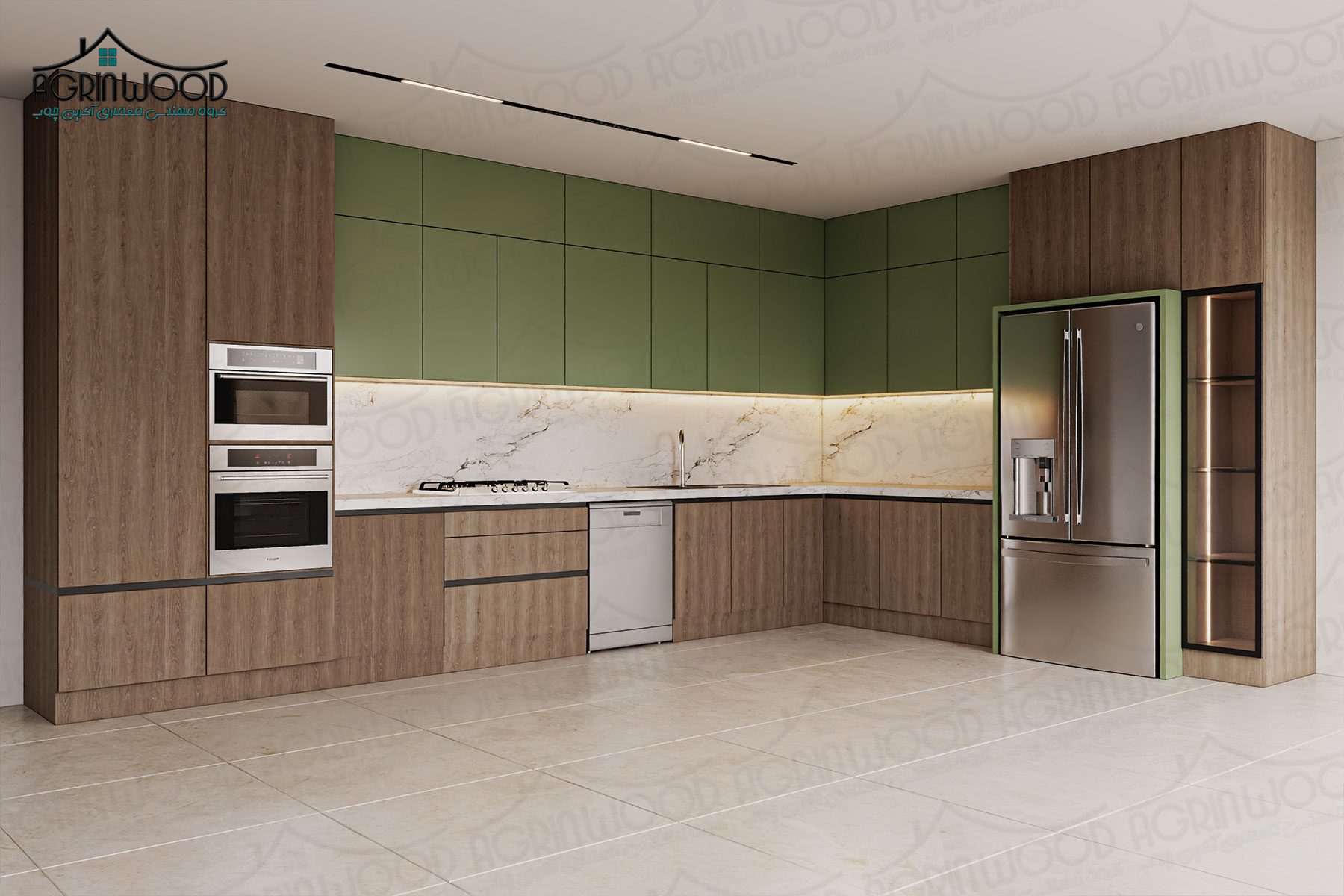 کابینت مدرن ساده و شیک