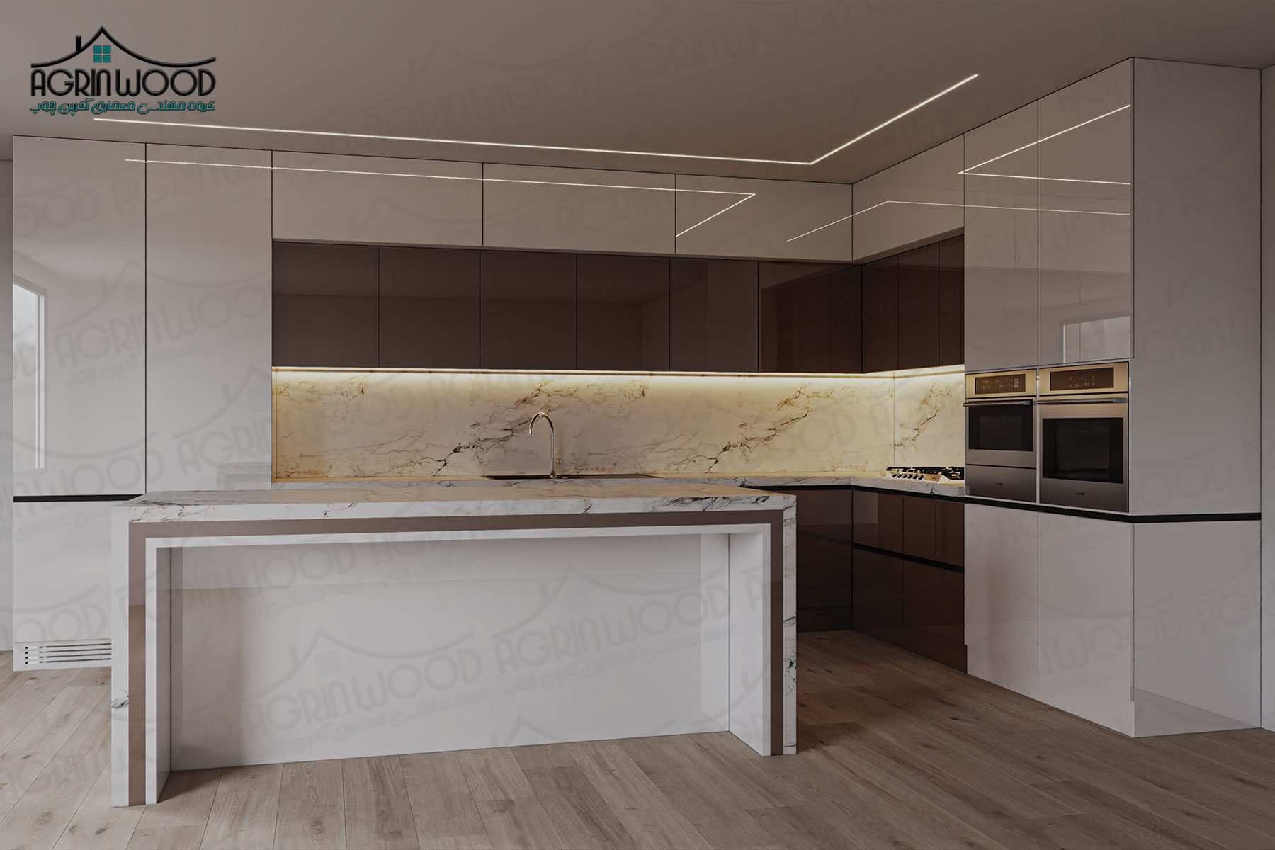 بهترین روکش کابینت های گلاس