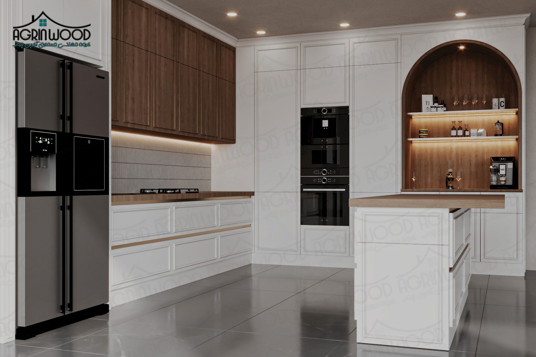 بهترین روکش کابینت نئوکلاسیک