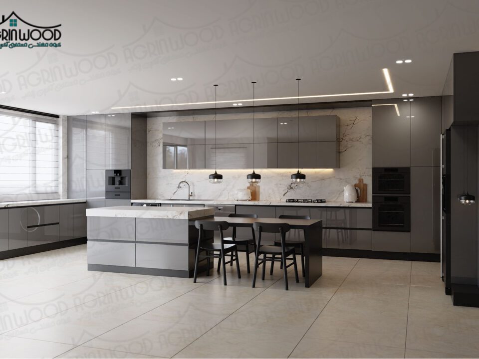 کابینت مدرن ساده و شیک