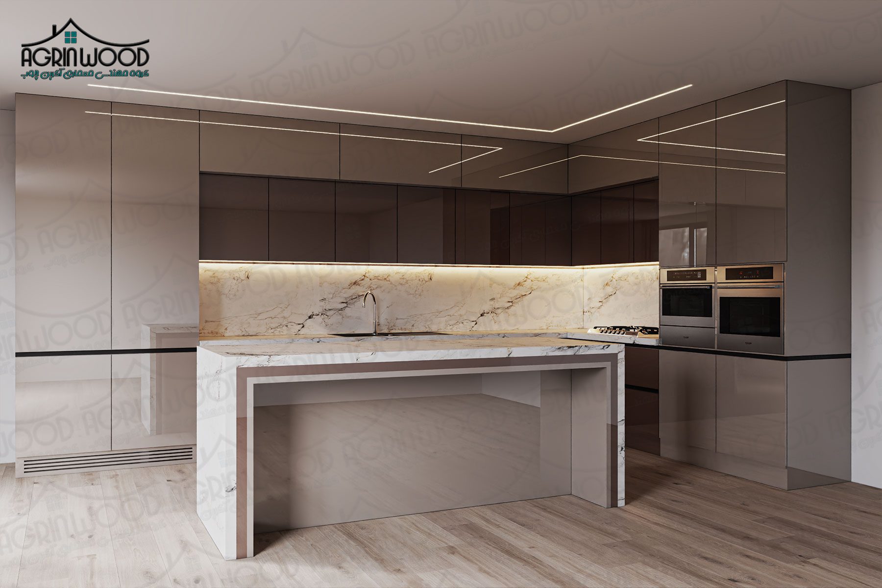 مدل شیک کابینت های گلاس