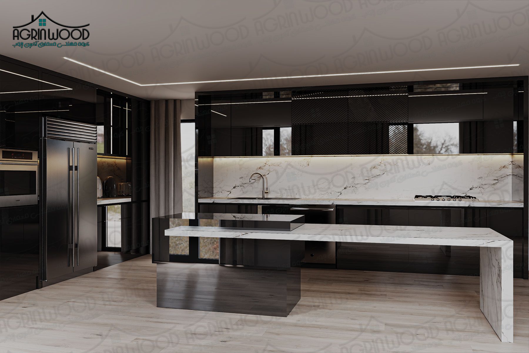 مدل شیک کابینت پلی گلاس