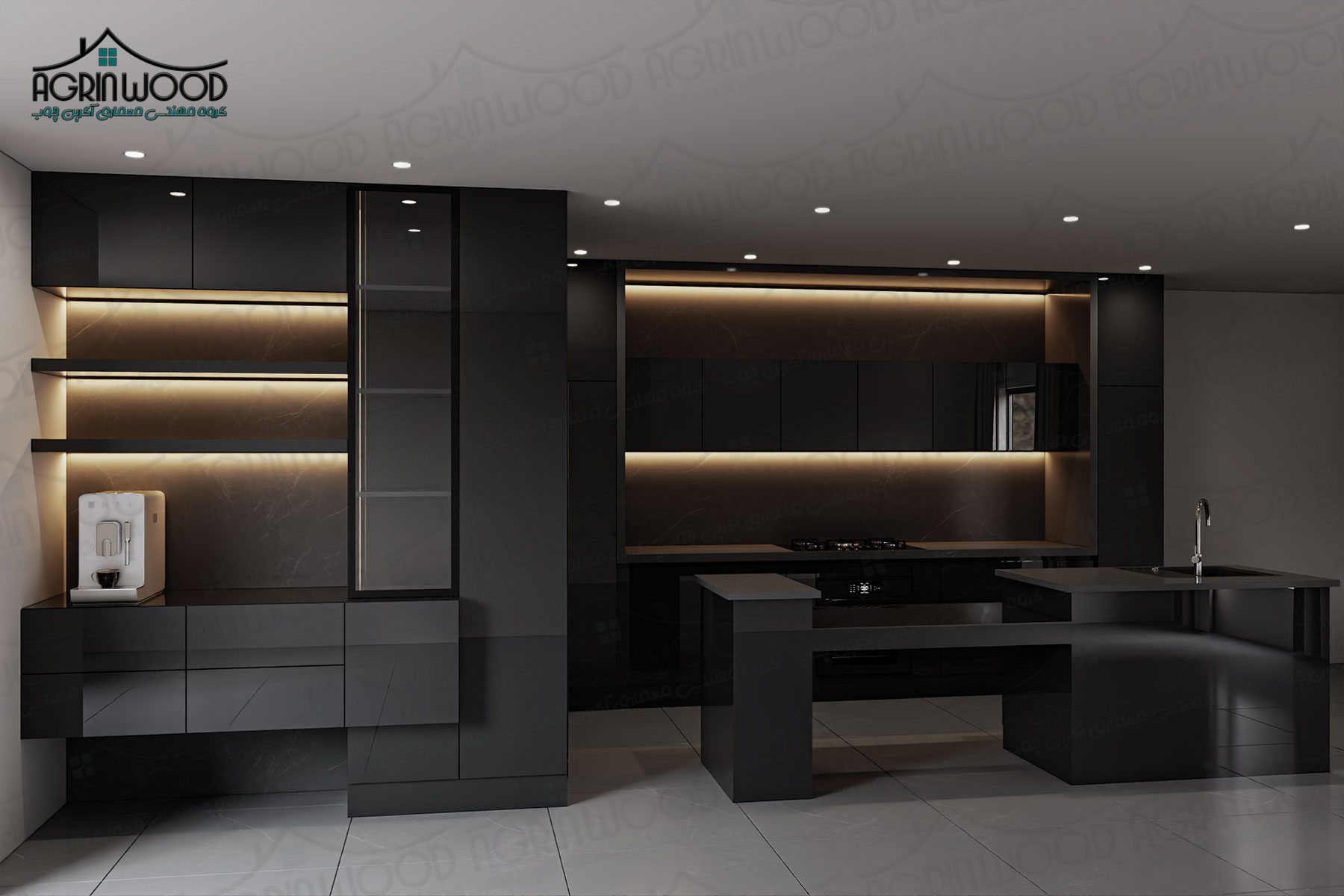 رنگ ایده آل کابینت مدرن