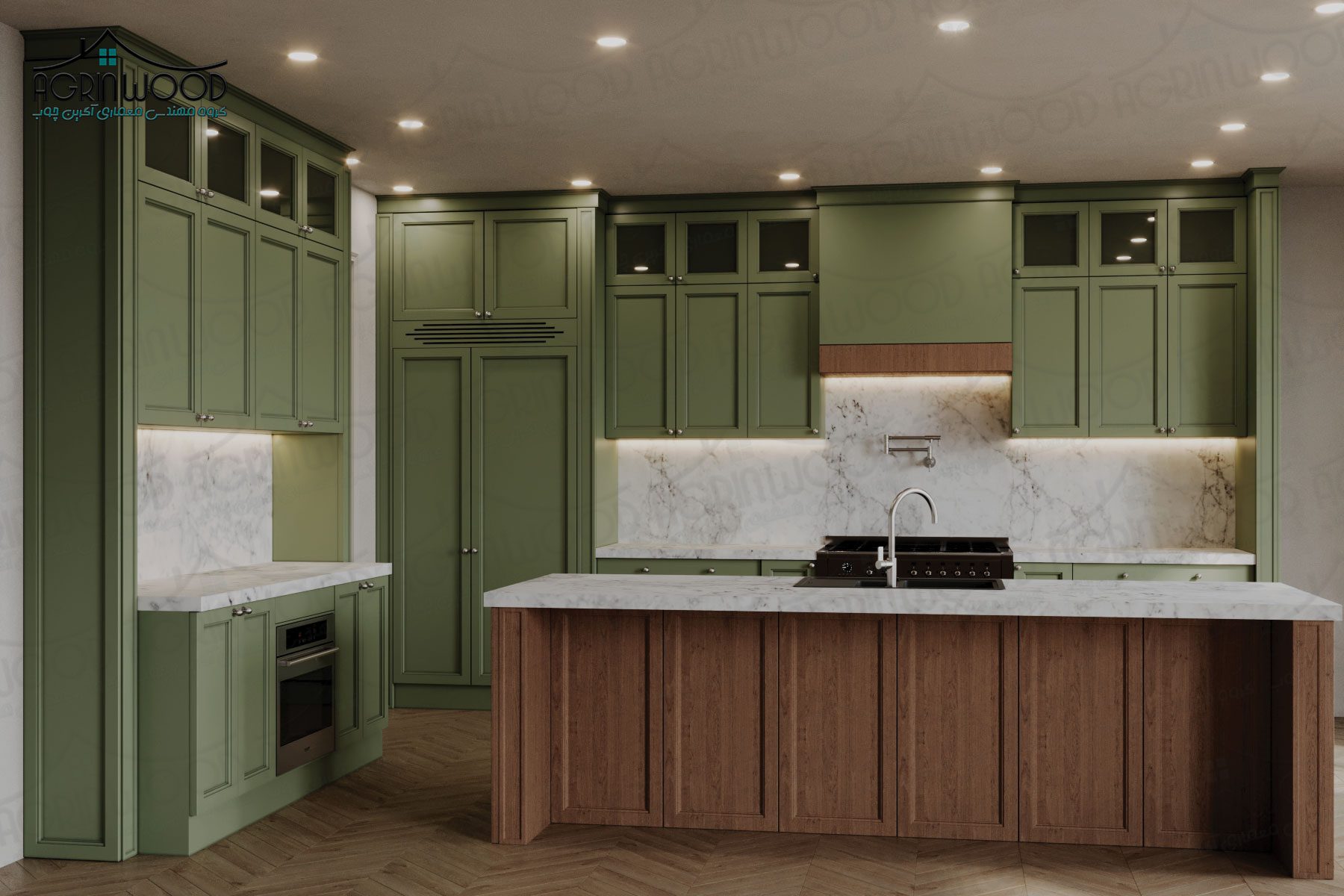 رنگ ایده آل کابینت آشپزخانه