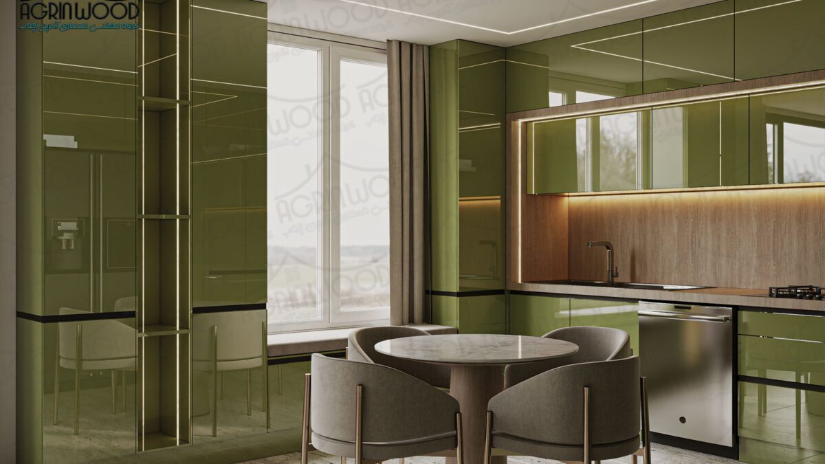 رنگ ایده آل کابینت های گلاس