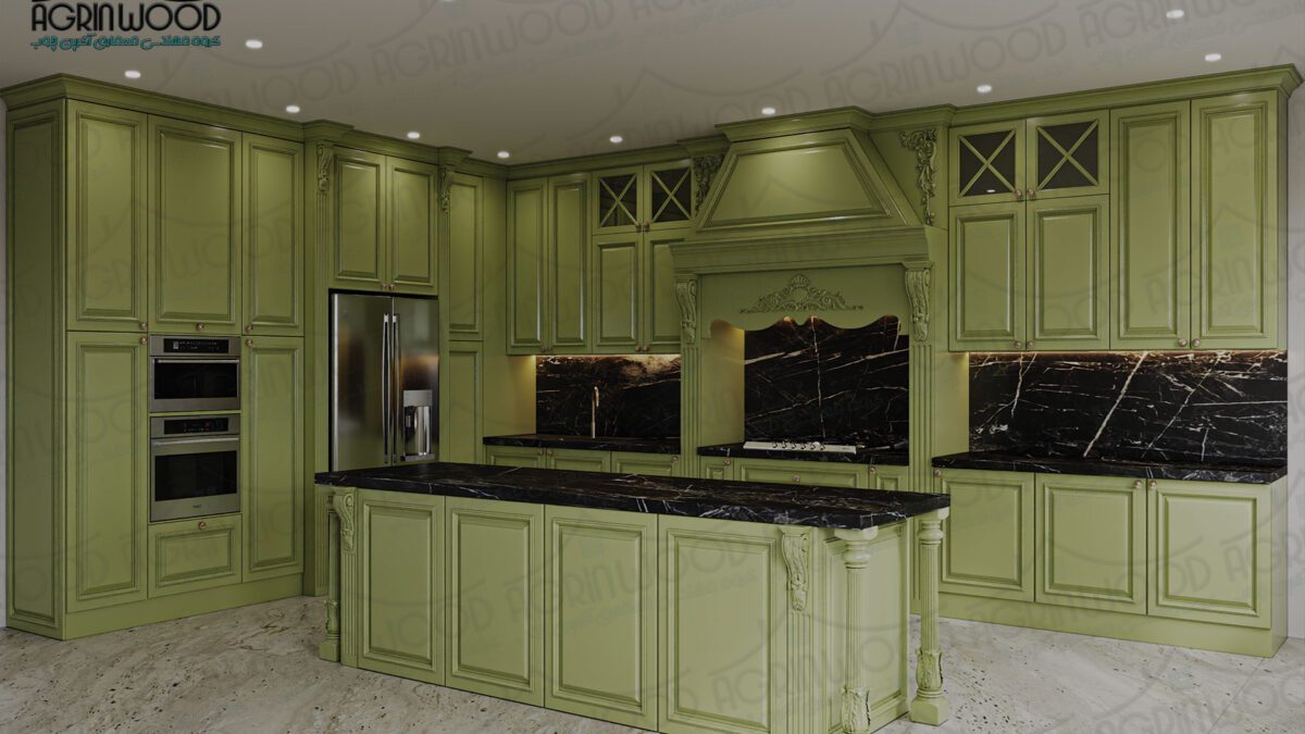 رنگ ایده آل کابینت کلاسیک