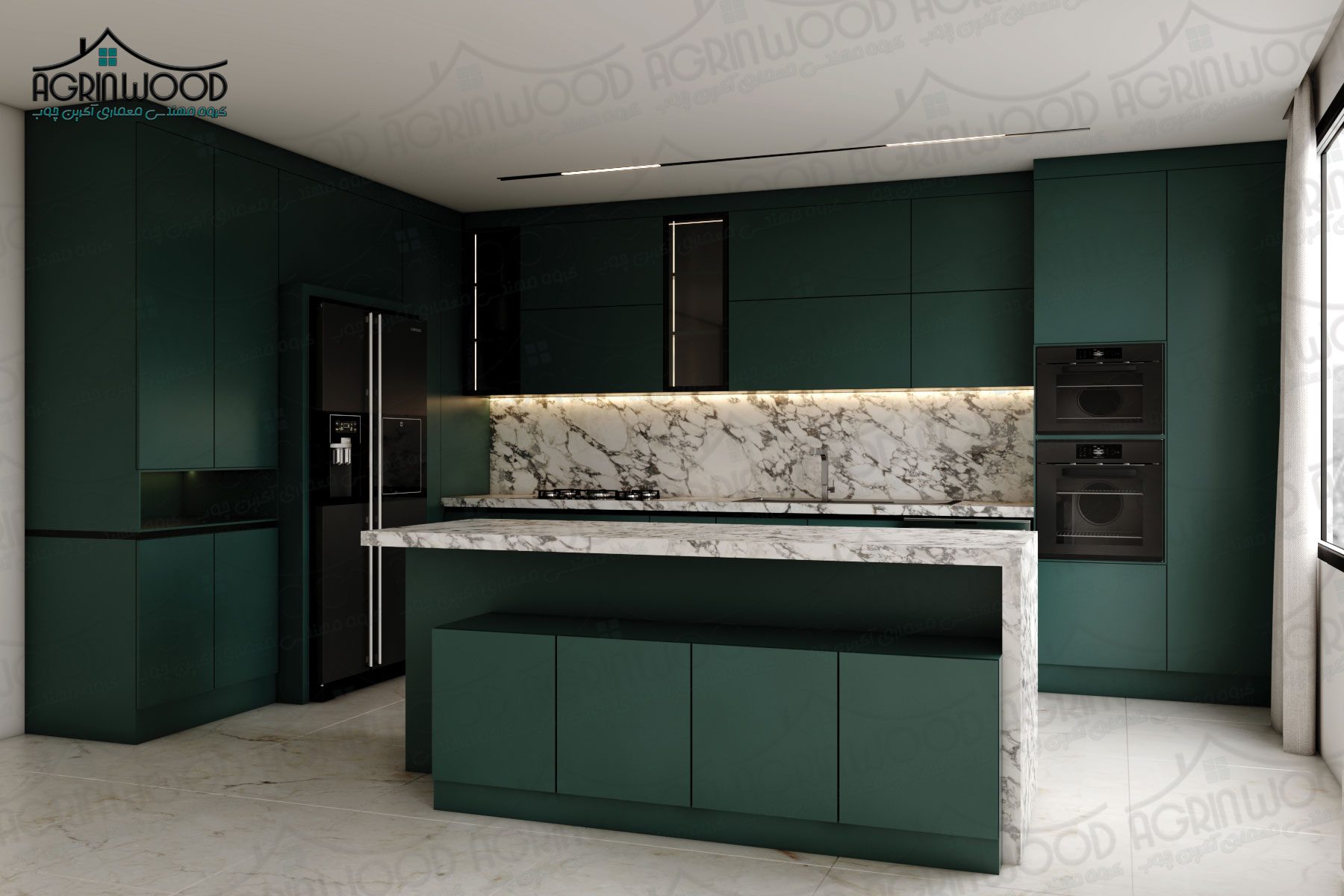 رنگ ایده آل کابینت ام دی اف