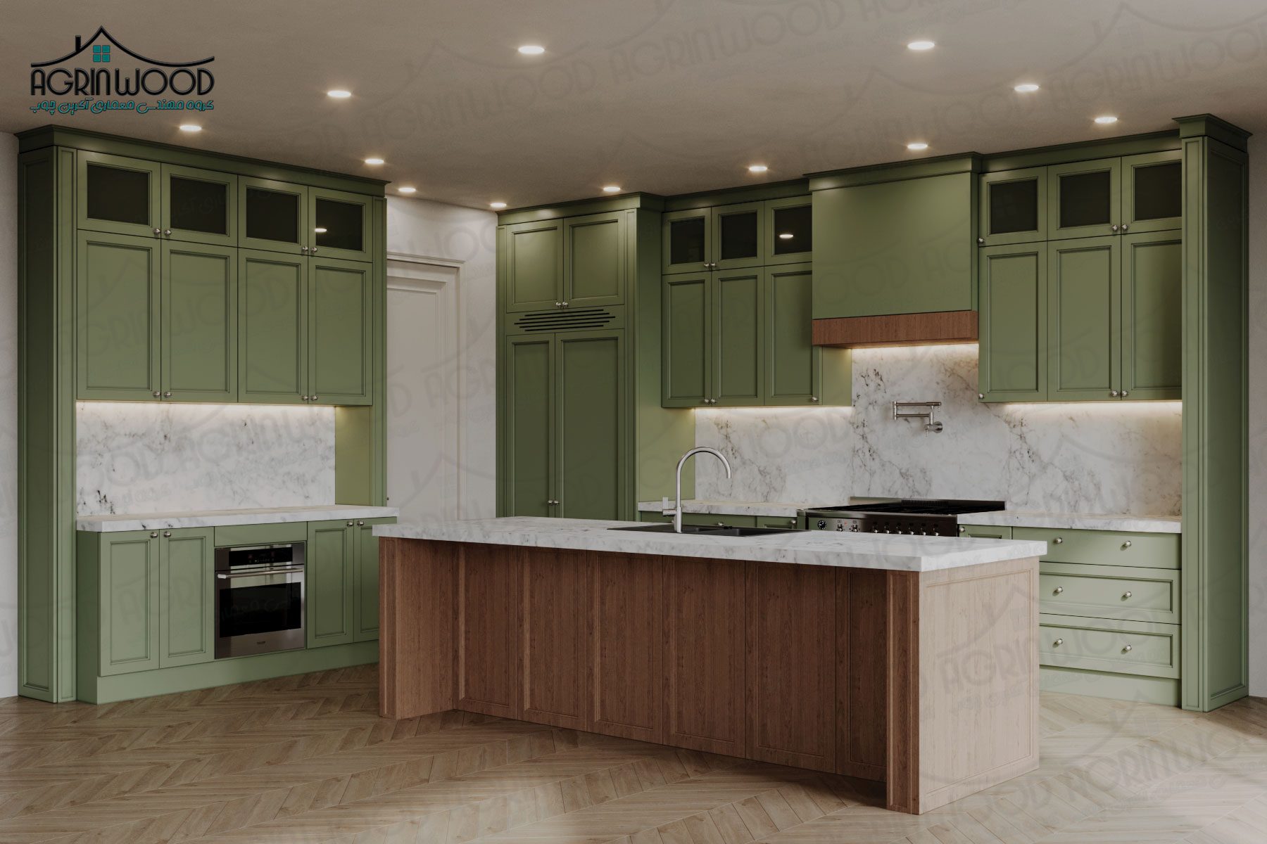 رنگ ایده آل کابینت روکش وکیوم