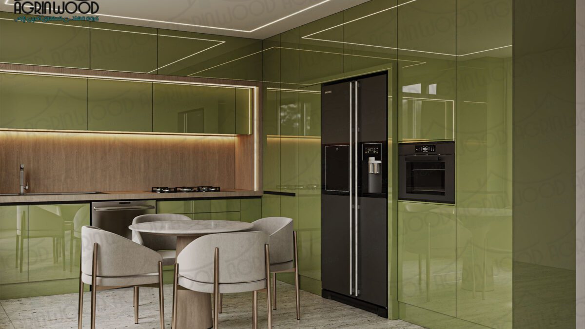 رنگ ایده آل کابینت پلی گلاس