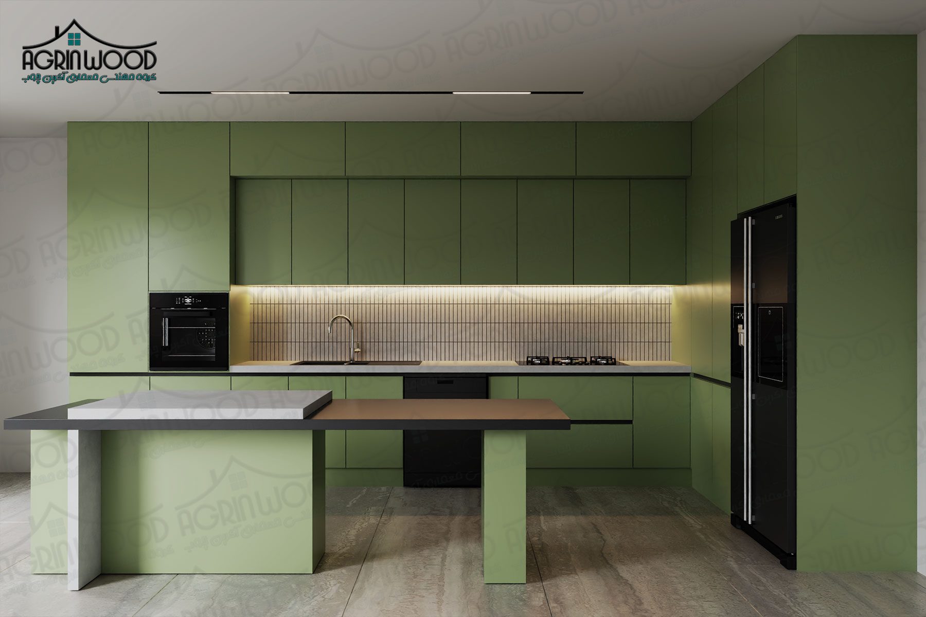 انواع رنگ کابینت ام دی اف